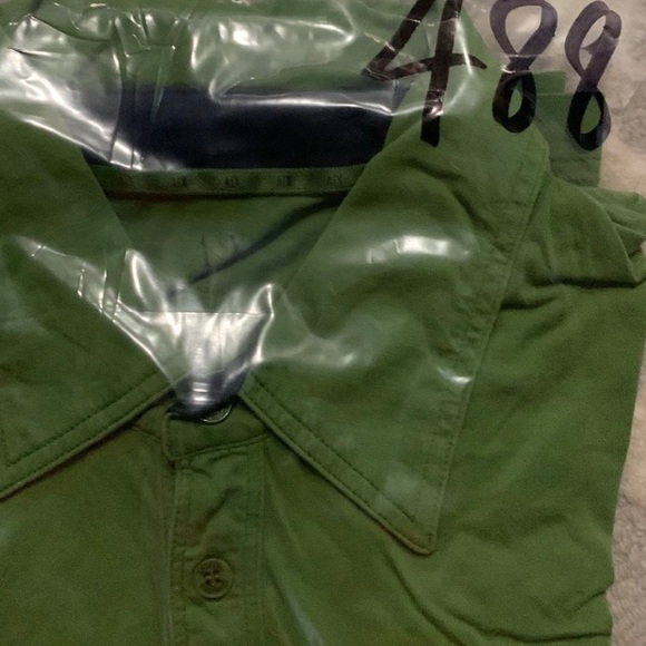 A|X Armani Exchange Green Polo Shirt Men’s Sz M - Picture 8 of 9